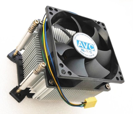 全新AMD AM2 AM3 FM1 FM2风扇 加厚纯铝散热器 4线调速温控静音