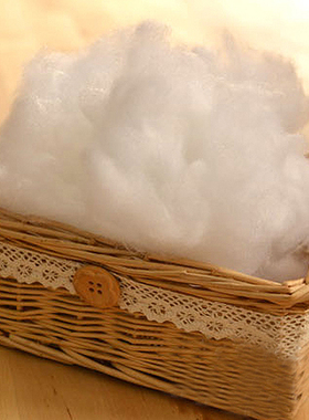 新款PP棉优质填充棉花太空棉花手工diy抱枕芯玩具丝棉90克1斤