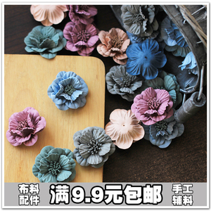DIY韩版发夹饰品材料 手工发饰发箍配件 花瓣小花片花朵包邮