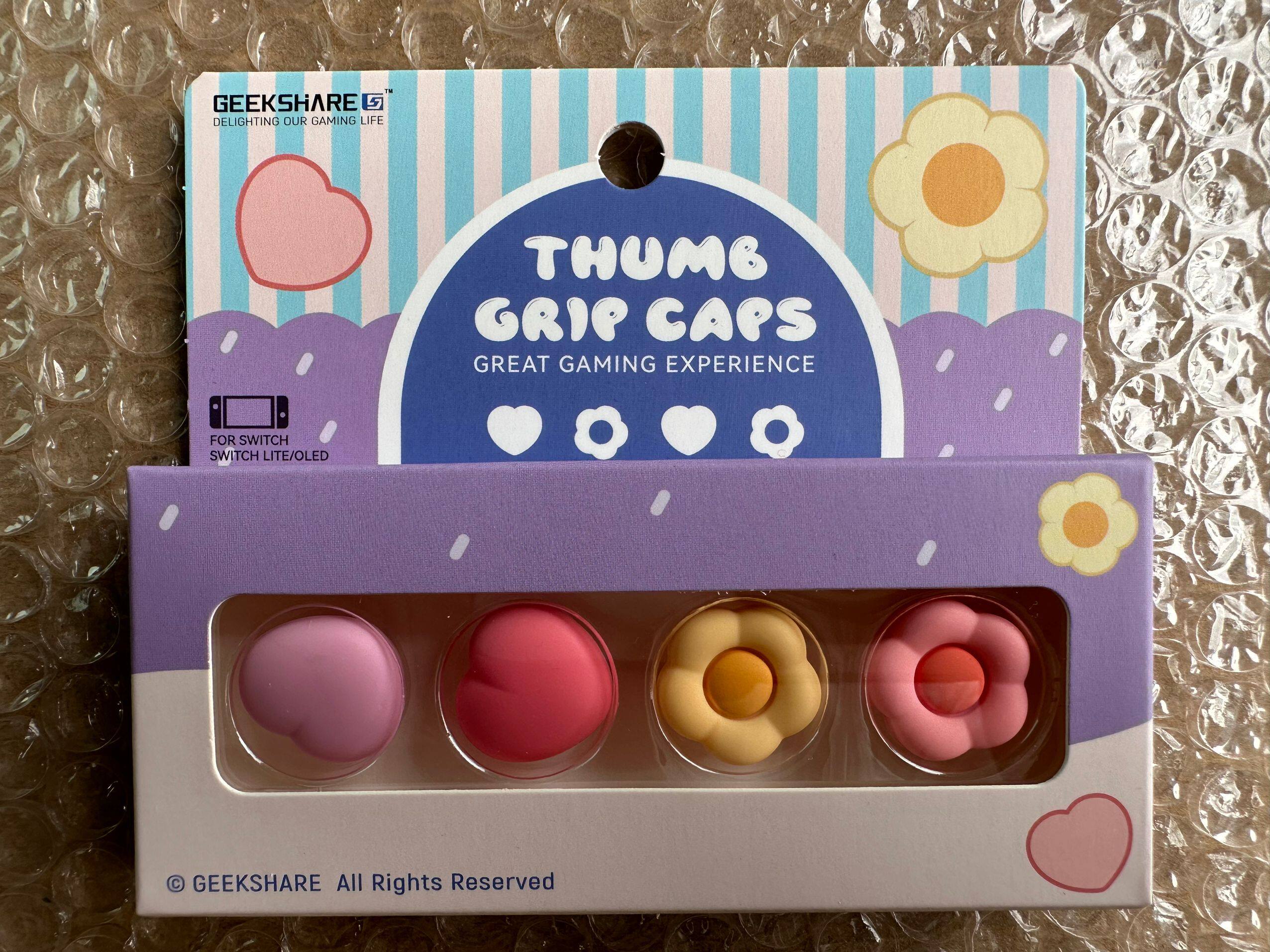 스위치 로커 캡 NS 실리콘 귀여운 꽃 키 캡 OLED 핸들 보호 캡 라이트 액세서리가 매우 필요합니다