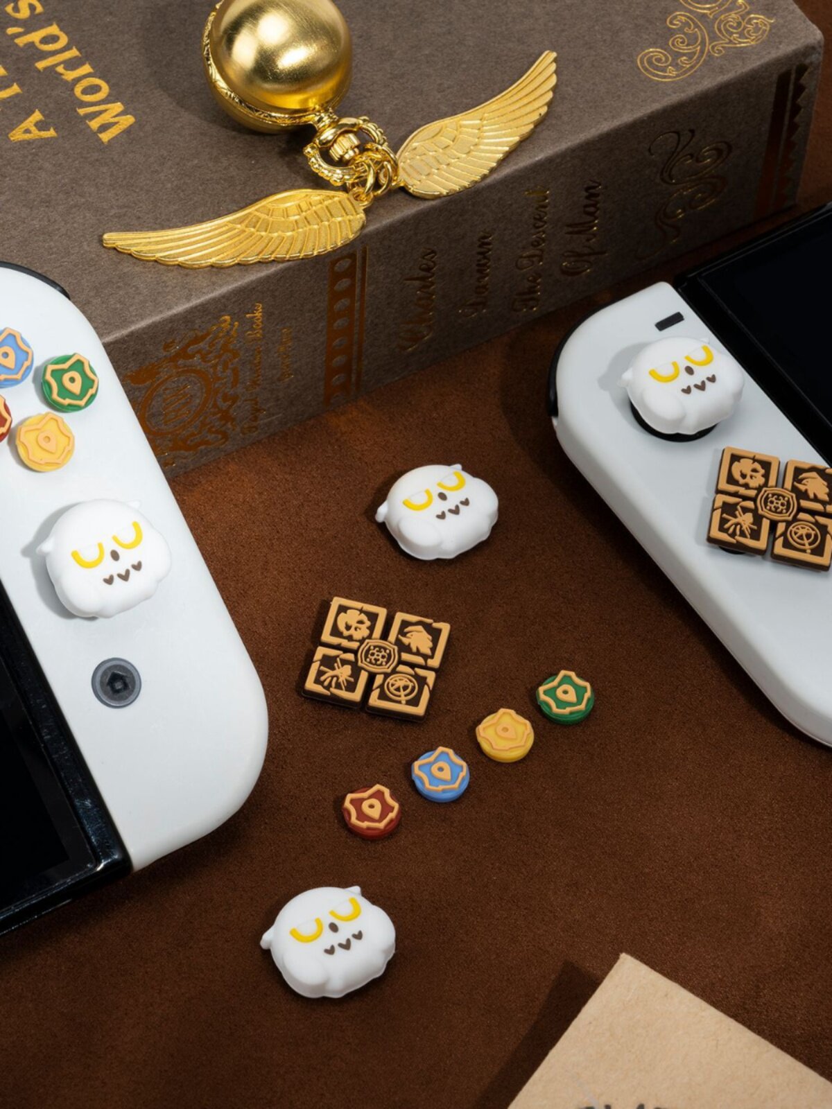 NINTENDO 스위치 로커 캡 크로스 버튼 스티커 MAGIC SECRET NS 핸들 실리콘 로커 커버는 OLED에 적합합니다
