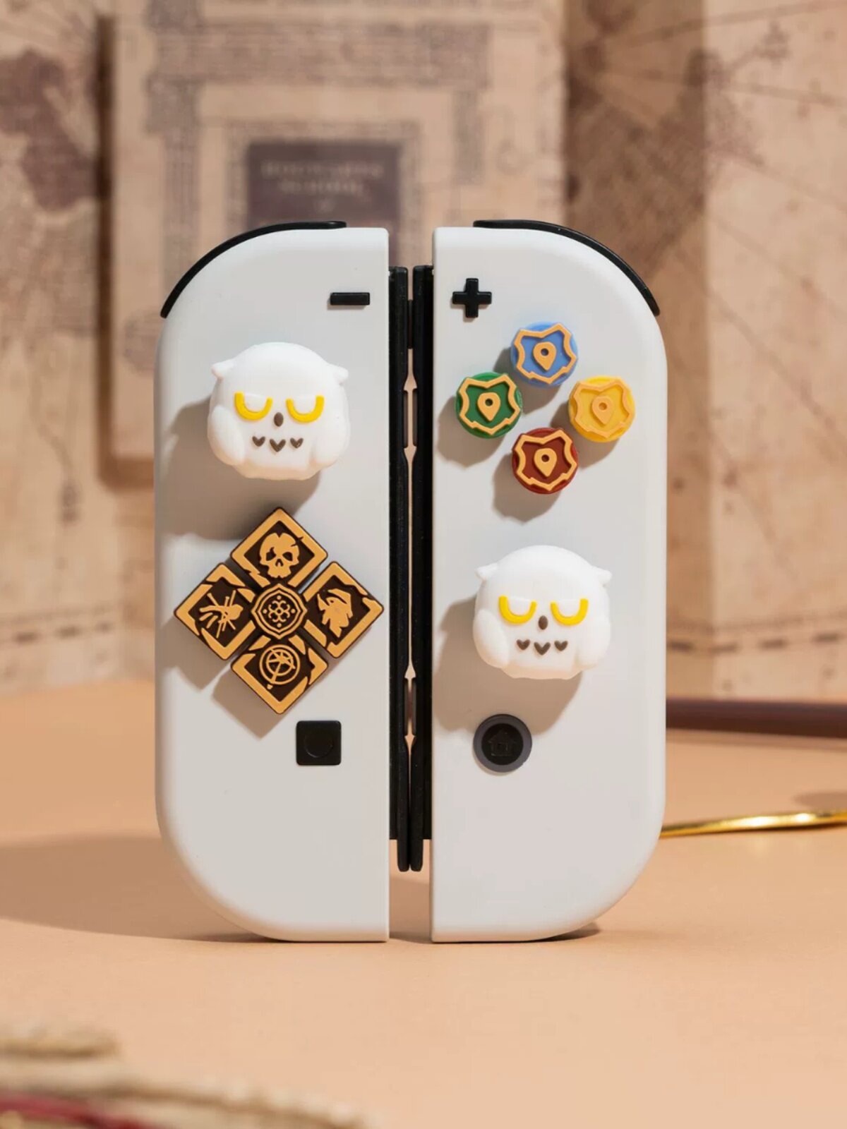 NINTENDO 스위치 로커 캡 크로스 버튼 스티커 MAGIC SECRET NS 핸들 실리콘 로커 커버는 OLED에 적합합니다