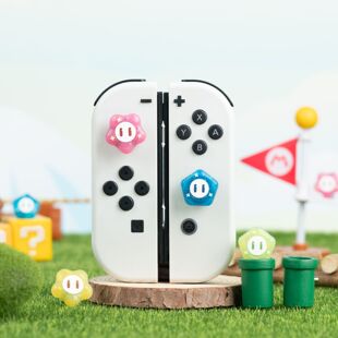 任天堂switch摇杆帽oled游戏机按键帽摇杆套ns马里奥惊奇花