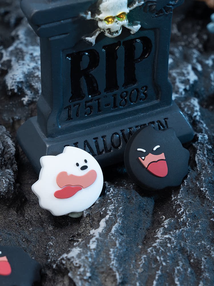 나는 정말로 닌텐도 스위치 유령 강아지 로커 캡 실리콘 버튼 캡 NS 핸들 보호 커버 OLED 액세서리를 원합니다