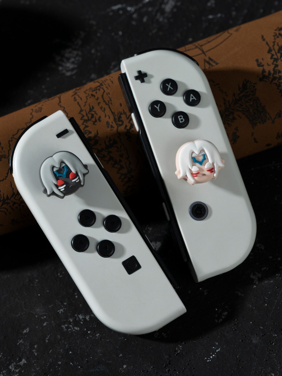 닌텐도 스위치 로커 캡 OLED 게임 콘솔 키 캡 로커 커버 NS 젤다 다크 링크 발광