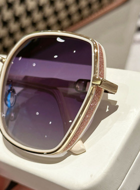 防紫外线多边形太阳镜女侧边闪钻