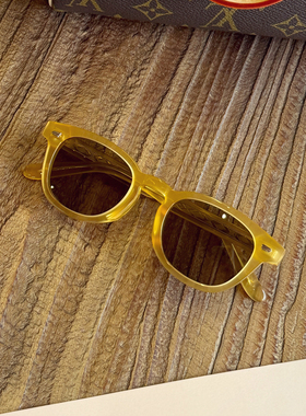 余文乐同款柠檬黄尼龙镜片潮墨镜