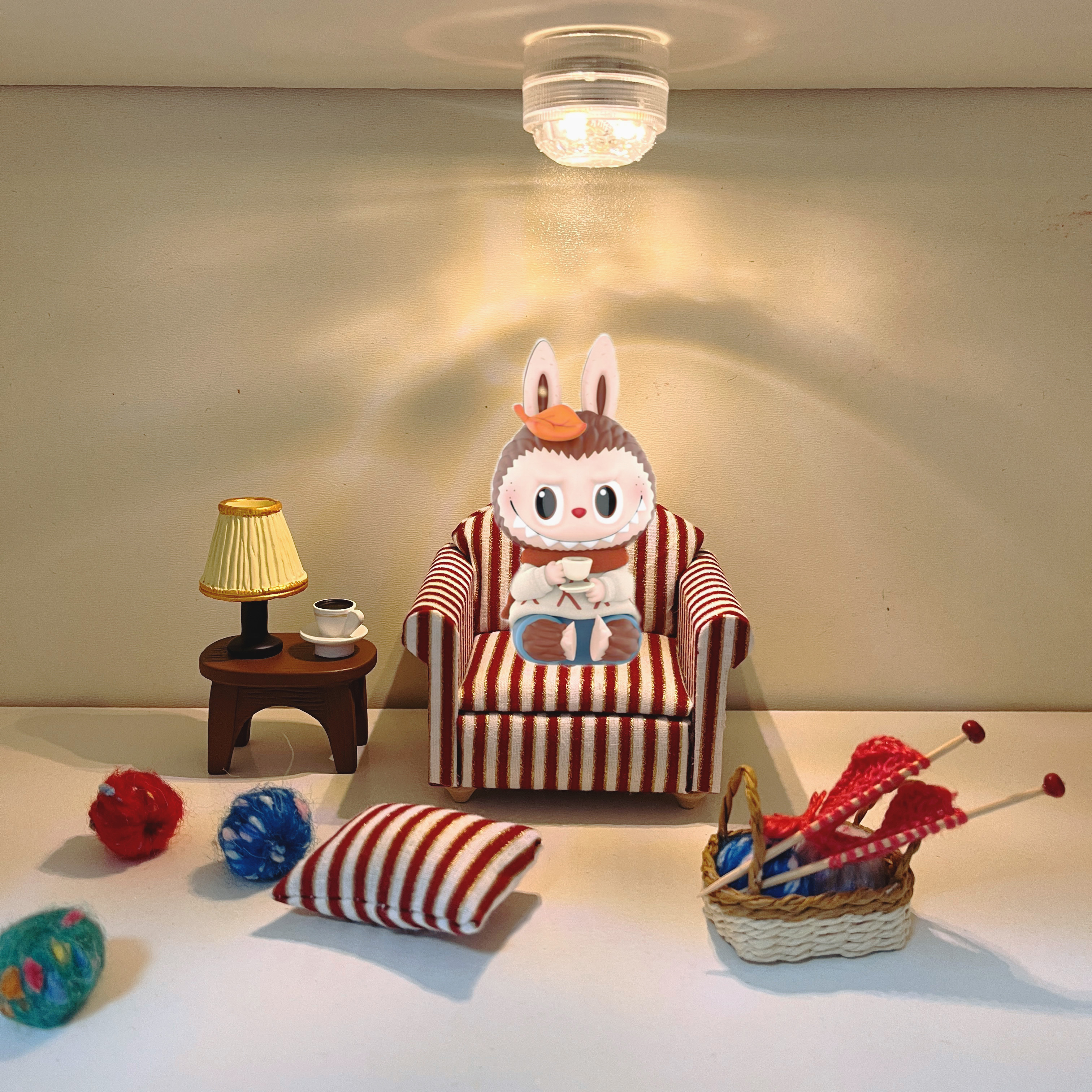 适用拉布布zimomo手办沙发场景配件复古迷你微缩玩具模型摆件道具,玩具/童车/益智/积木/模型,家居/生活场景,淘宝优惠券,粉丝福利购,淘宝优惠卷