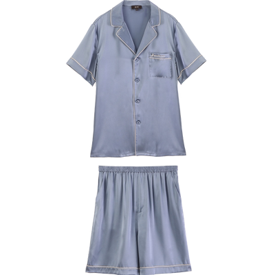 金三塔100%凉感真丝男士