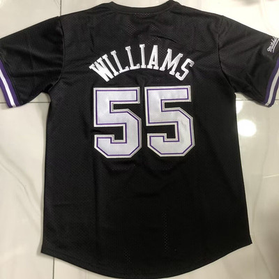 全刺绣国王55号威廉姆斯球衣短袖