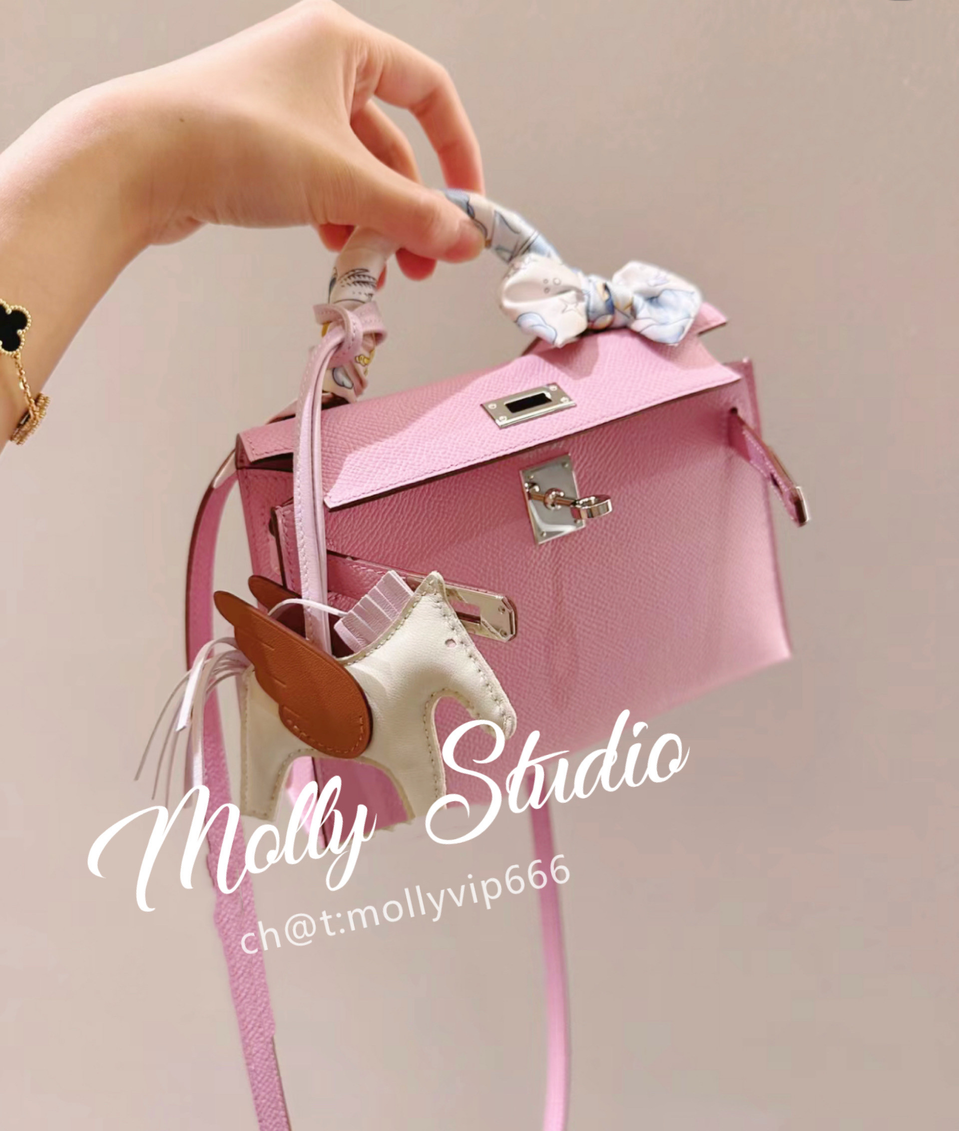 【Molly Studio】老金私定手工坊迷你凯莉二代epsom锦葵紫X9