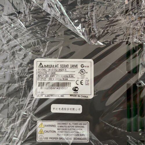 议价ASD-B2-3023-B 台达伺服电机 3KW 工控驱动套装维修