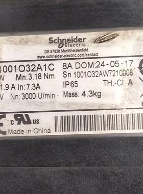 议价BCH1001O32A1C 伺服电机 1Kw 110V IP65 工业自动化配件维修