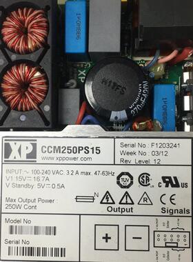 议价CCM250PS15 XPpower工业电源 15V16.7A 250W 开关电源维修
