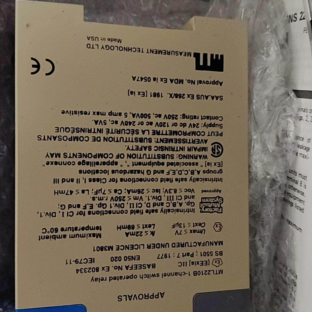 议价MTL2210B 继电器 单通道开关操作型 工控自动化配件维修