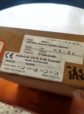 议价ALSTX/ALSRX AdderLink转换器 CAT5 KVM延长器维修