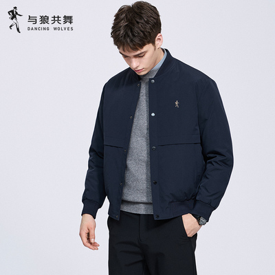 【羽绒内胆】与狼共舞棒球领夹克
