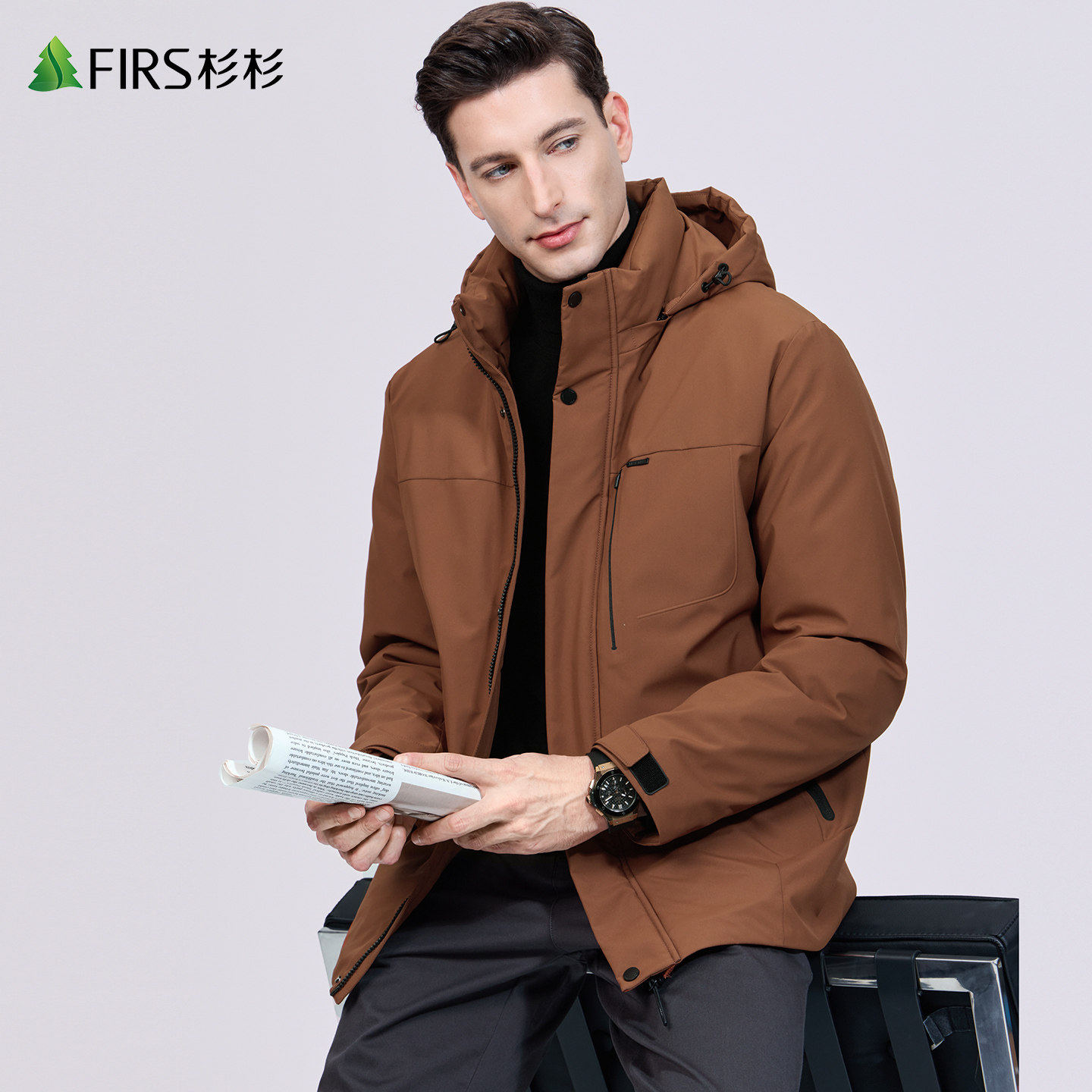 【可拆卸帽】杉杉休闲羽绒服男2026冬季新款保暖防风防寒加厚外套