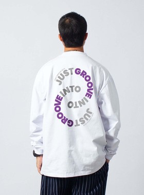 FunkyChoice街舞练功服GROOVE嘻哈宽松上衣打底衫潮牌长袖T恤男女