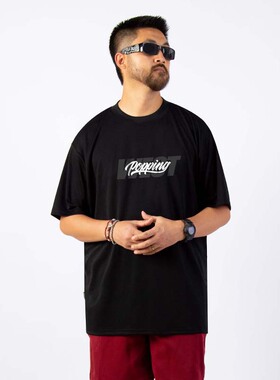 FunkyChoice街舞popping练功服亲肤透气美式复古宽松pop男女运动