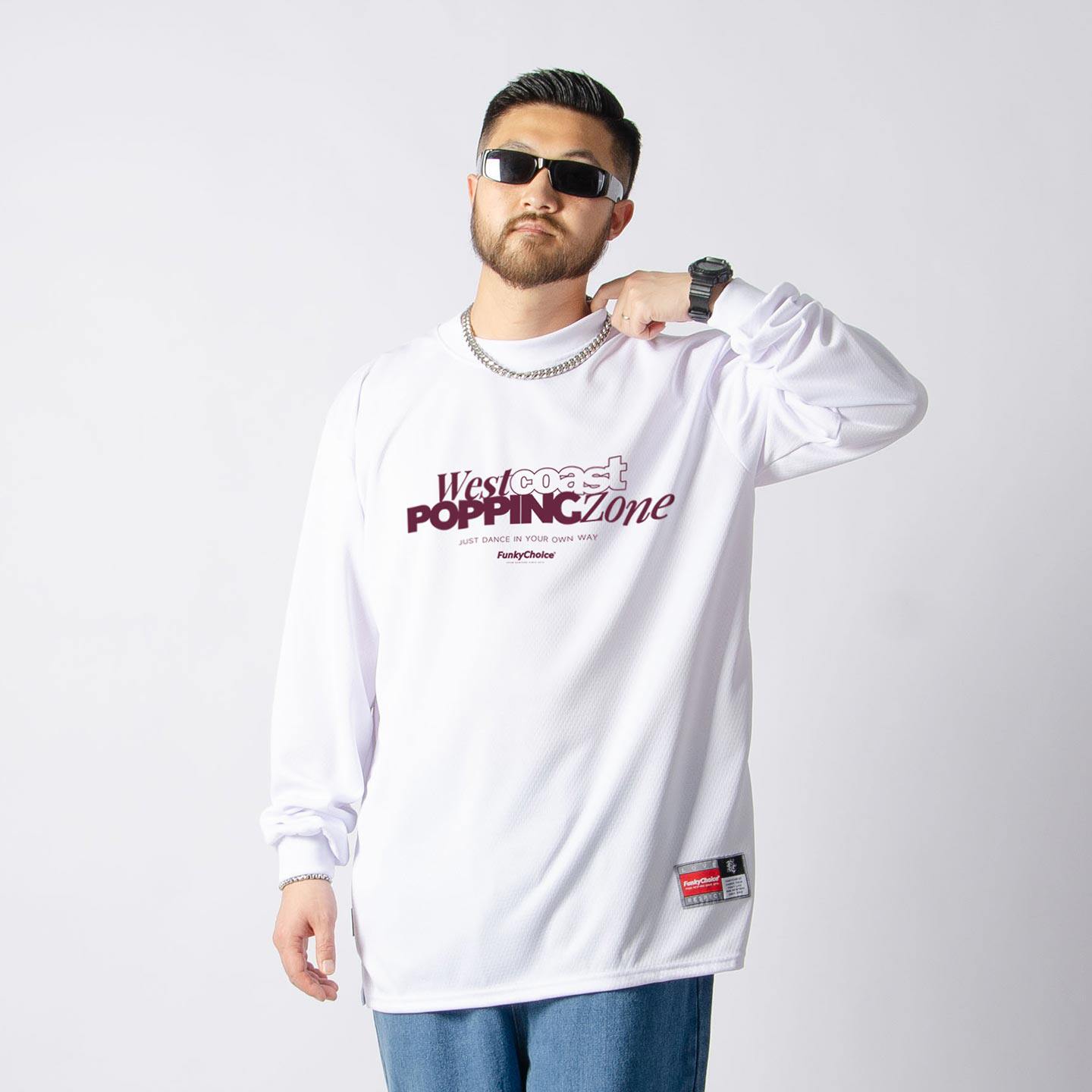 popping长袖练功服T恤