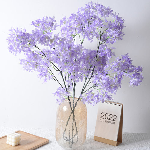 仿真丁香花长支假花婚庆家居装饰