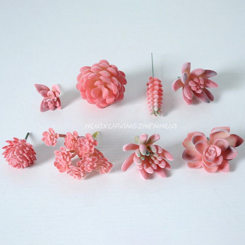 红色系仿真多肉植物摆件多肉造景摆设家居客厅餐桌桌面小绿植装饰,家居饰品,仿真植物盆景,淘宝优惠券,粉丝福利购,淘宝优惠卷