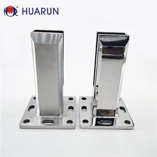 定2205不锈钢落泳池玻璃夹固夹栏立柱扶地手配TCZ杆件