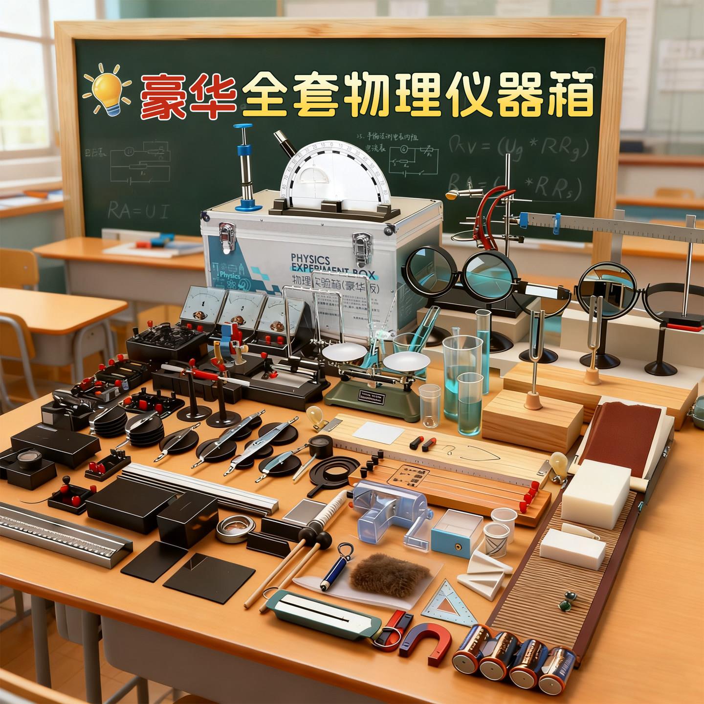 新款初中物理实验器材全套电学电路实验器材箱九年级电磁学高中初