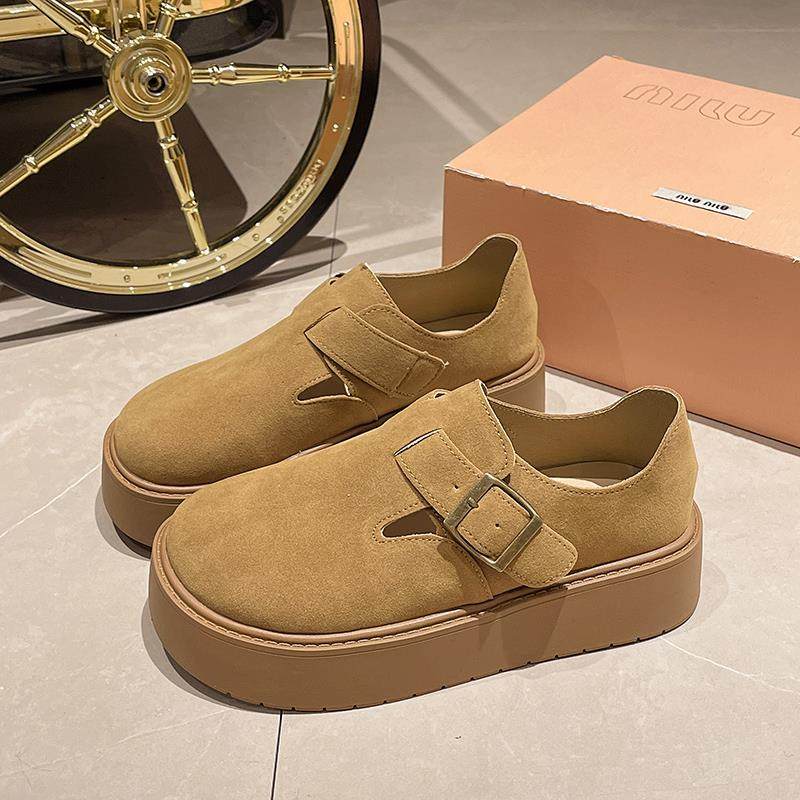 春秋全包勃肯鞋女2026新款厚底松糕百搭增高一脚蹬乐福单鞋0113z,女鞋,勃肯鞋/软木鞋,淘宝优惠券,粉丝福利购,淘宝优惠卷