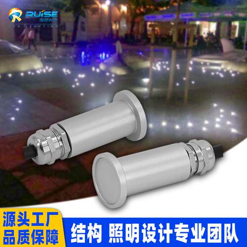 LED微型地面灯广场照明台阶地面迷你甲板灯压铸铝 星星地埋灯