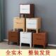 纳北户欧全实木床头现ZF006TJ代简约小型卧室收储物柜公柜寓民宿