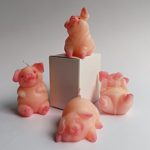 可爱生日蜡烛小猪家居摆件儿童生