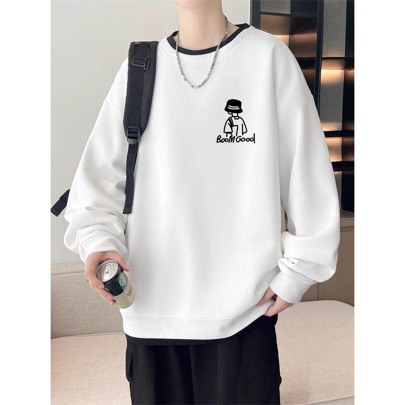 春秋季新款青少年卫衣男生初高中学生大童潮牌长袖t恤男装上衣服