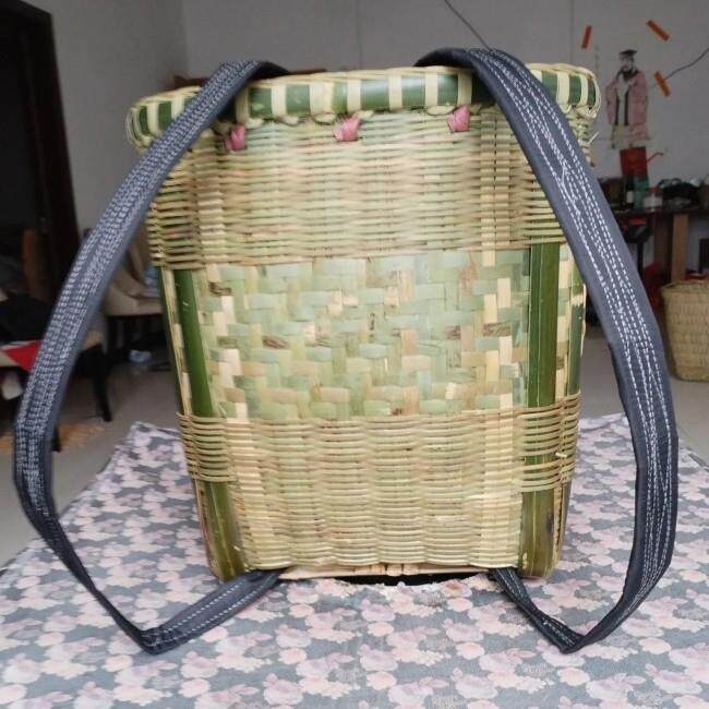 竹篓竹编竹揹筐竹背篼纯手工竹制品买菜竹子箩筐竹篓