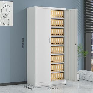 铁皮文件办公料档案FU668柜柜制凭证柜家用资更衣储物柜带钢锁柜