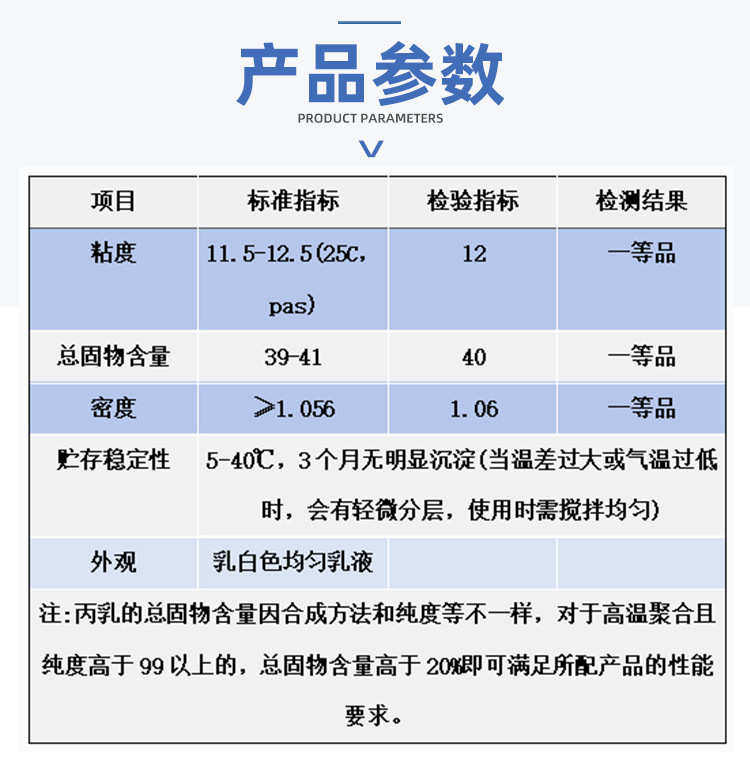 товар из китая 厂家直供丙乳砂浆双组份丙烯酸酯乳液防腐蚀水泥砂浆