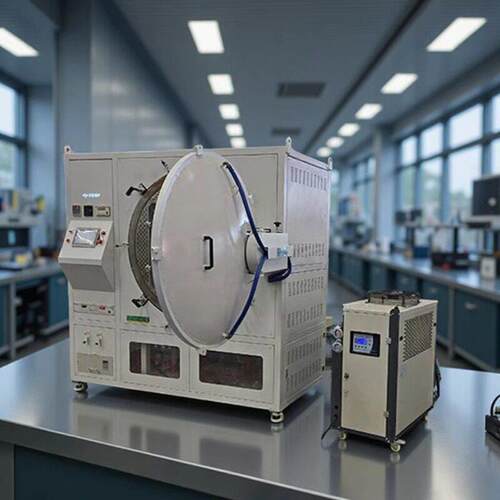 工厂研为1200℃高究院提供120度0立式真空气烧结电氛炉