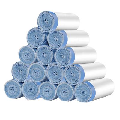 Thickened Garbage Bags with Drawstring, Plastic Bags for Hom