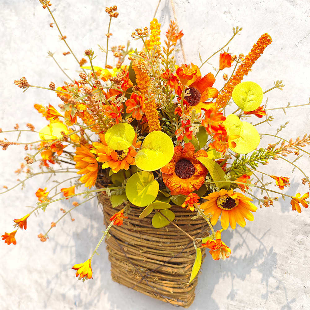纵鸿秋季花篮感恩节花环丰收节门篮装饰向日葵枫叶稻穗秋天装饰品,节庆用品/礼品,吊顶纱幔,淘宝优惠券,粉丝福利购,淘宝优惠卷