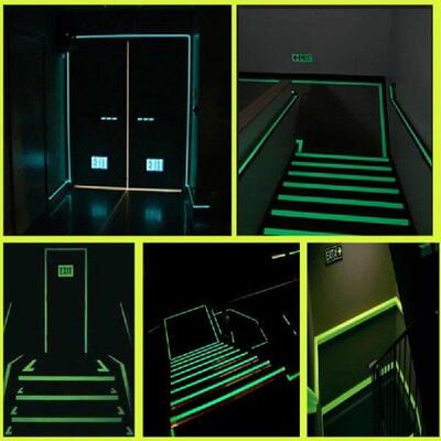 Green Luminous Tape Self Adhesive Glow In The Dark Stickers