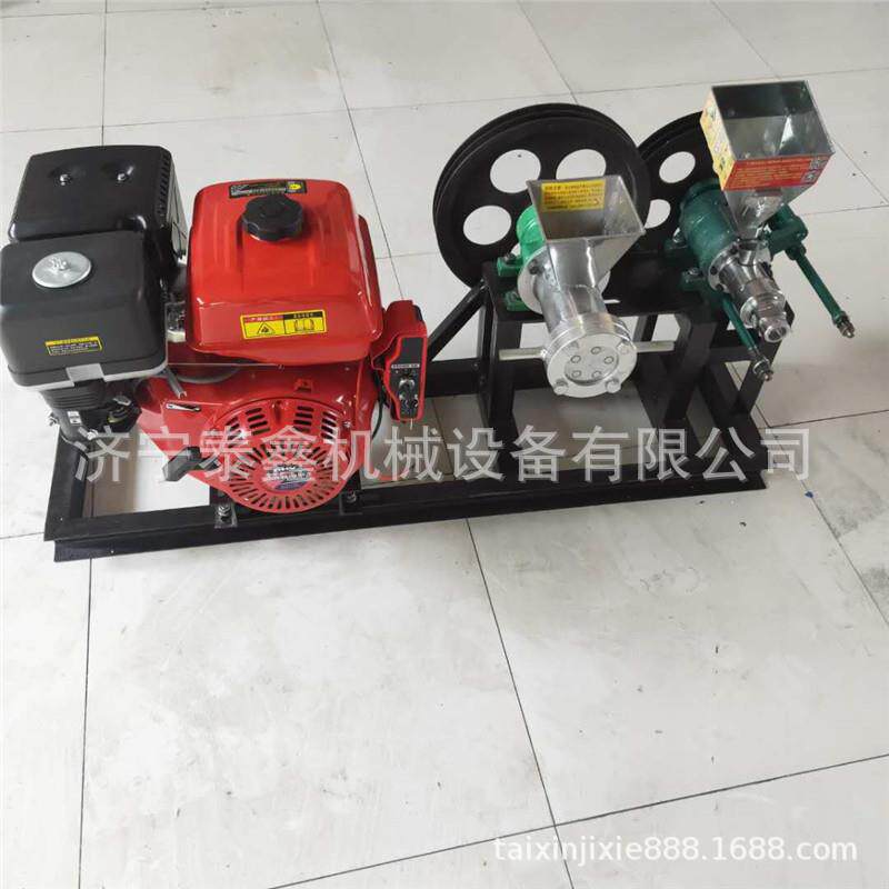 厂家直销摆摊车载汽油膨化机家用电空心棒机双机汽油膨化机