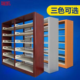 学校图书馆钢制书架书店阅览室专用单双面书柜档案架家用书架