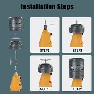 8个角 带ODF6种尺寸 电T极打磨机头带切割槽 IG焊接工具