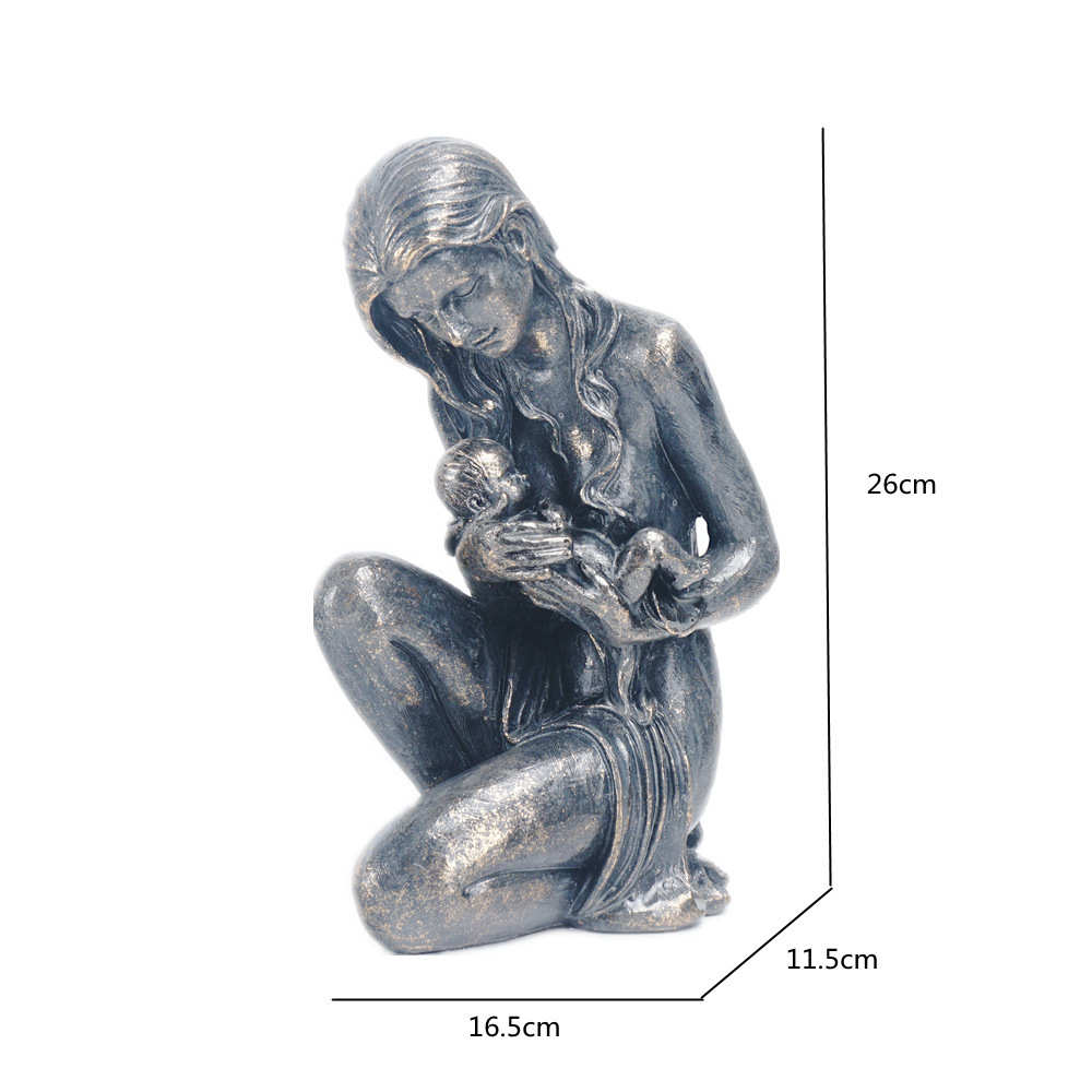 创意母爱系列摆件妈妈抱小孩生日母亲节礼物家居客厅卧室装饰