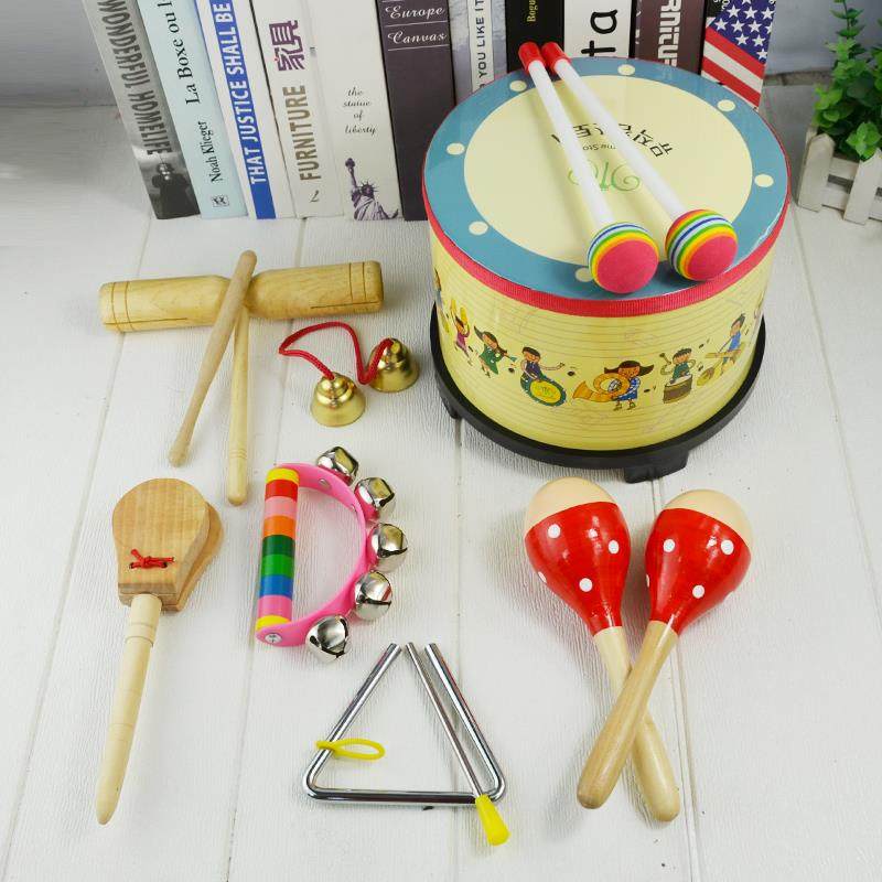 正品儿打儿童鼓乐器奥尔夫击手拍拍双面韩国地鼓幼宝宝早教音乐园