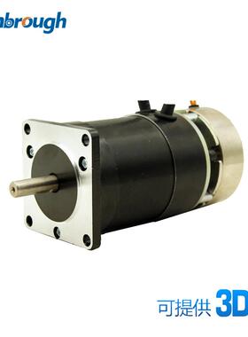 57MM直流刹车无刷电机机身75MM24V69W3000RPM