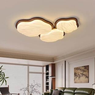 Led云顶灯简单胡桃木三间卧室两 纳维亚式 中世纪风格 客厅灯斯堪