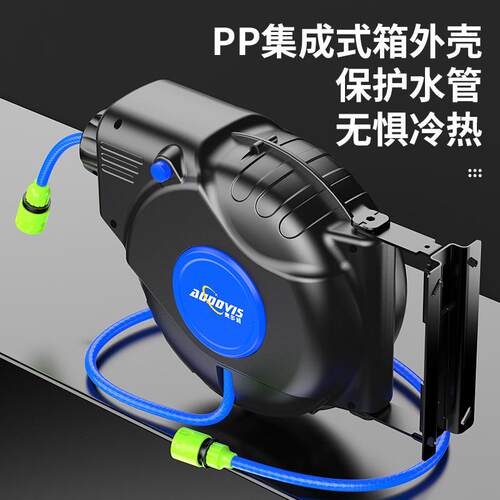 洗车园艺工具电鼓自动伸缩卷管器伸缩水管PU夹纱气鼓水鼓厂家直销