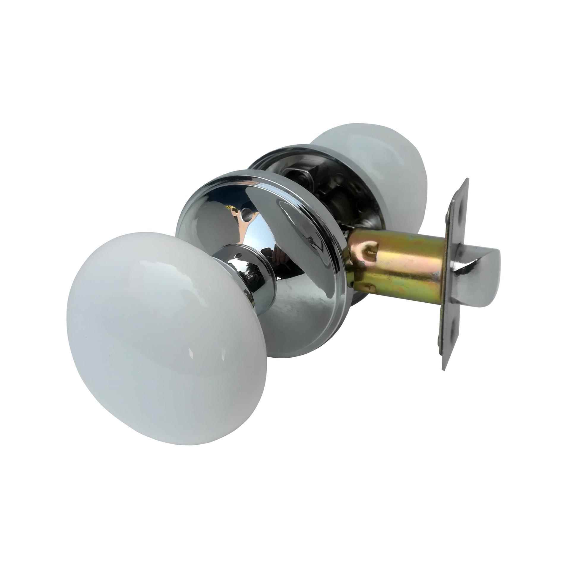 陶瓷球形锁新中式家用实木门锁轻奢房门把手porcelain door knob